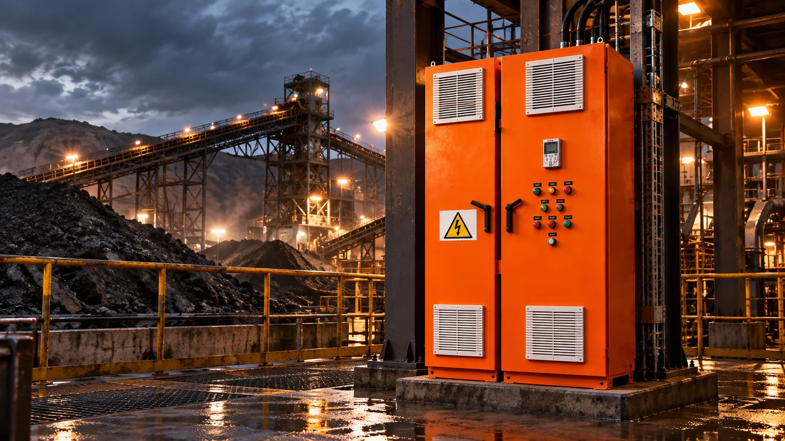Tablero ABB ACS850 en contexto industrial